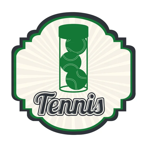 Design der Tennis-Liga — Stockvektor