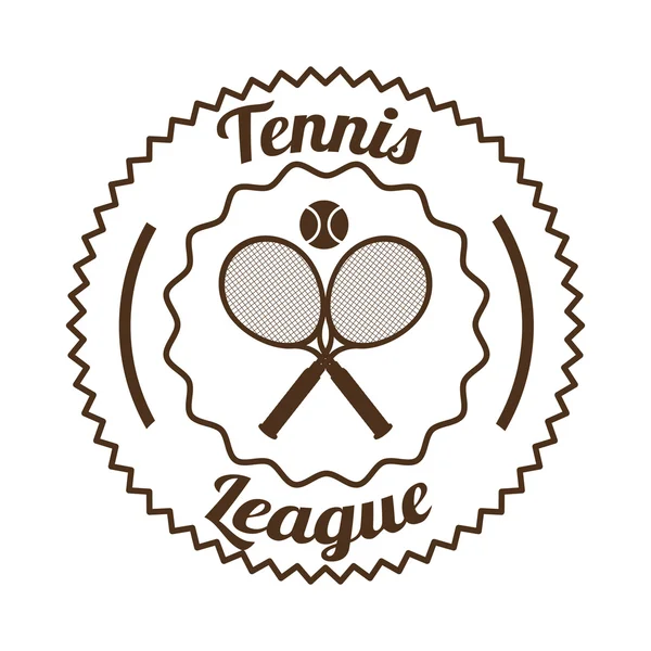 Tennis league design — Stock Vector