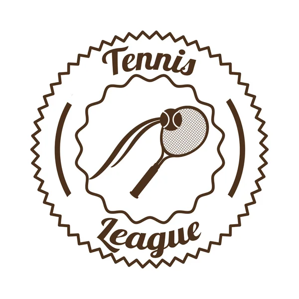 Conception de ligue de tennis — Image vectorielle