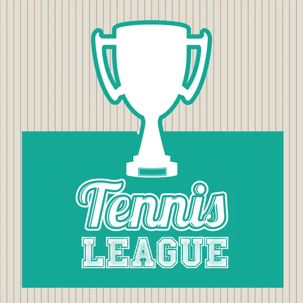 Design der Tennis-Liga — Stockvektor