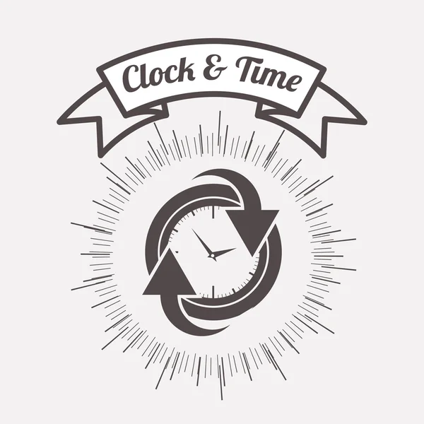 时钟和时间设计 — 图库矢量图片