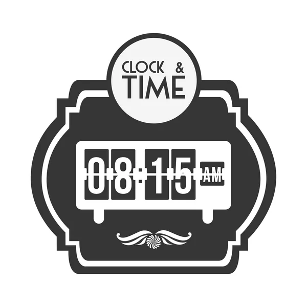 Reloj y tiempo de diseño — Archivo Imágenes Vectoriales