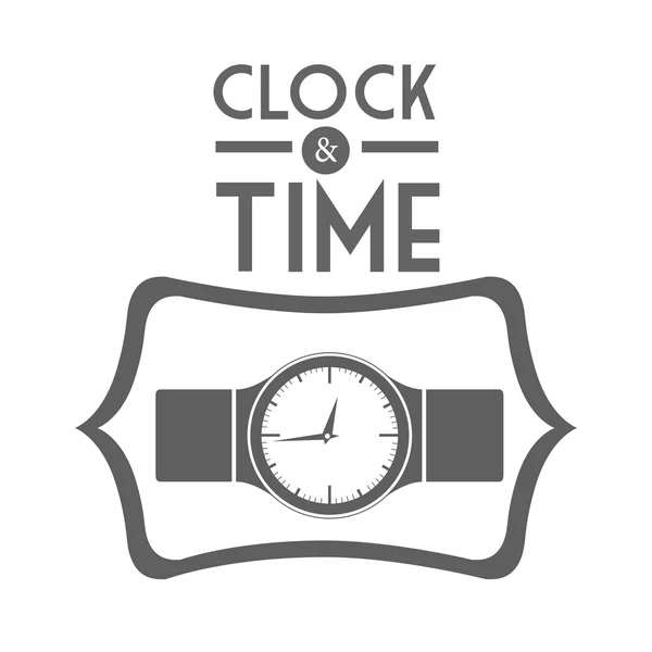 Reloj y tiempo de diseño — Archivo Imágenes Vectoriales