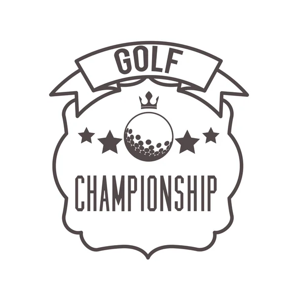 Golf competitie ontwerp — Stockvector