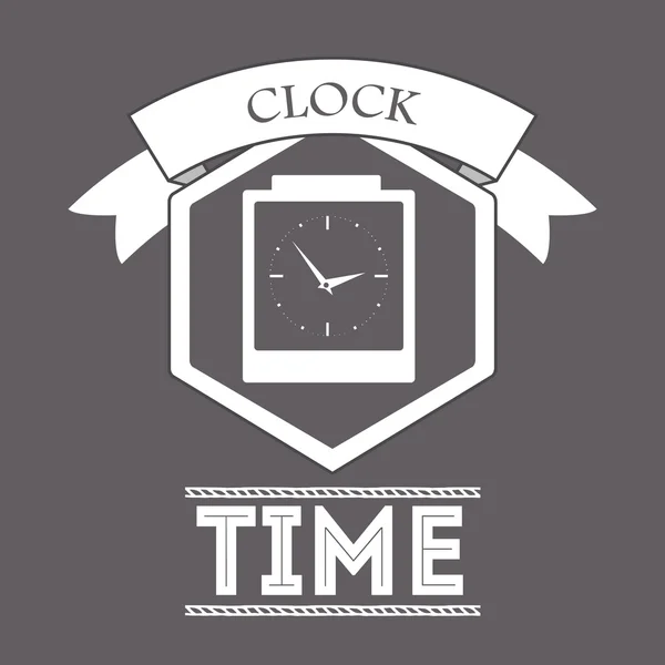 Reloj y tiempo de diseño — Archivo Imágenes Vectoriales