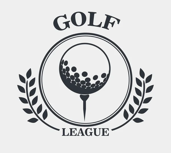Golf league design — Stock Vector