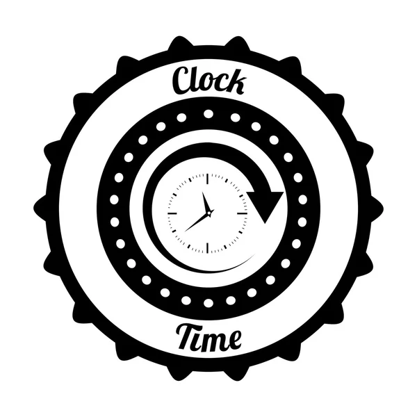 Clock and time design — Stock Vector