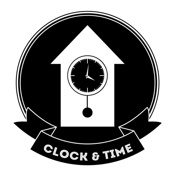 Horloge et conception de l'heure — Image vectorielle