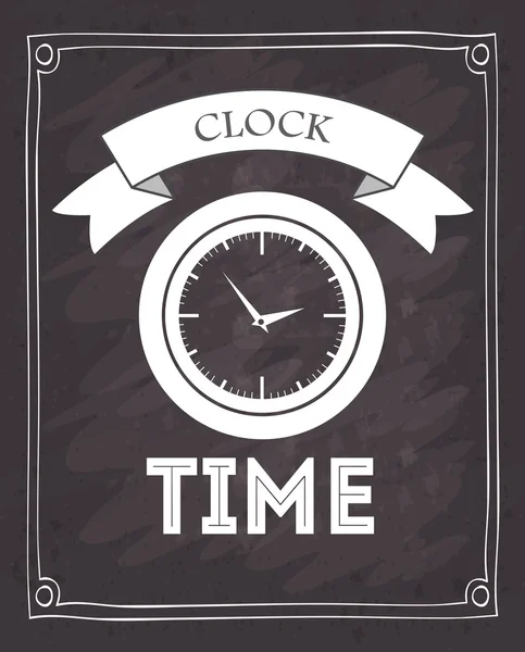 Clock and time design — Stock Vector