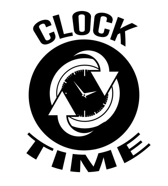 Uhr und Zeitgestaltung — Stockvektor