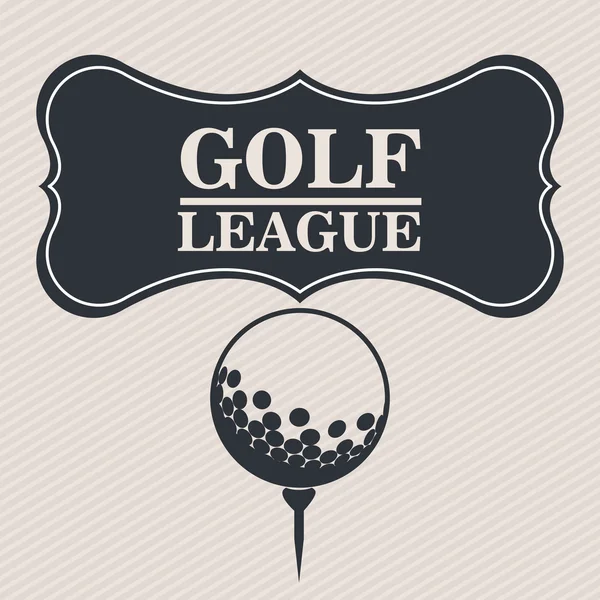 Golfové ligy designu — Stockový vektor