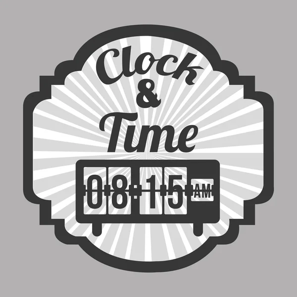 Clock and time design — Stock Vector