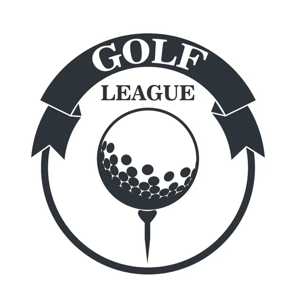 Golf league design — Stock Vector