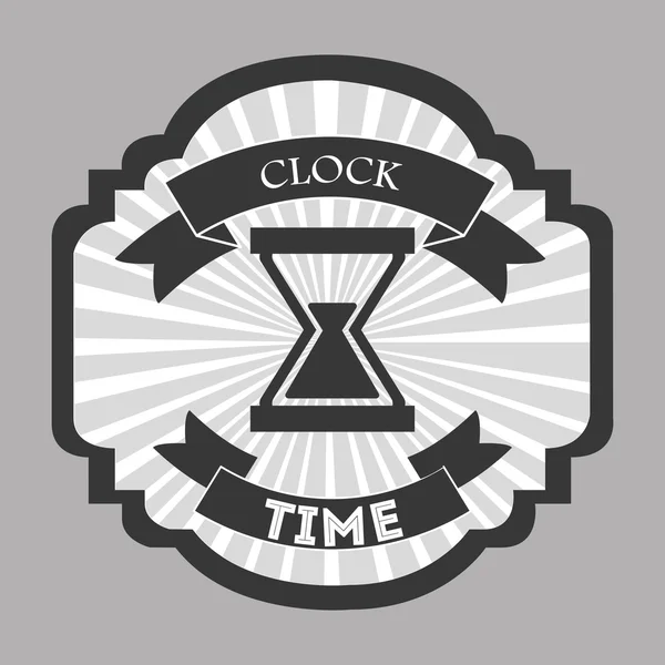 Clock and time design — Stock Vector