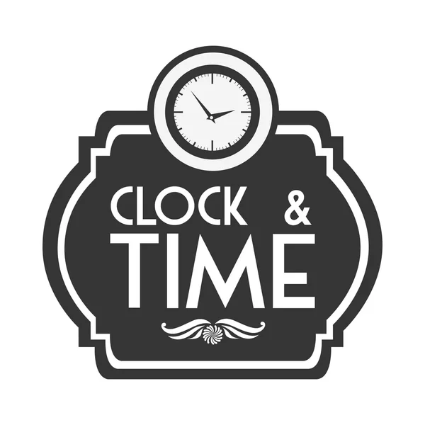 Reloj y tiempo de diseño — Archivo Imágenes Vectoriales