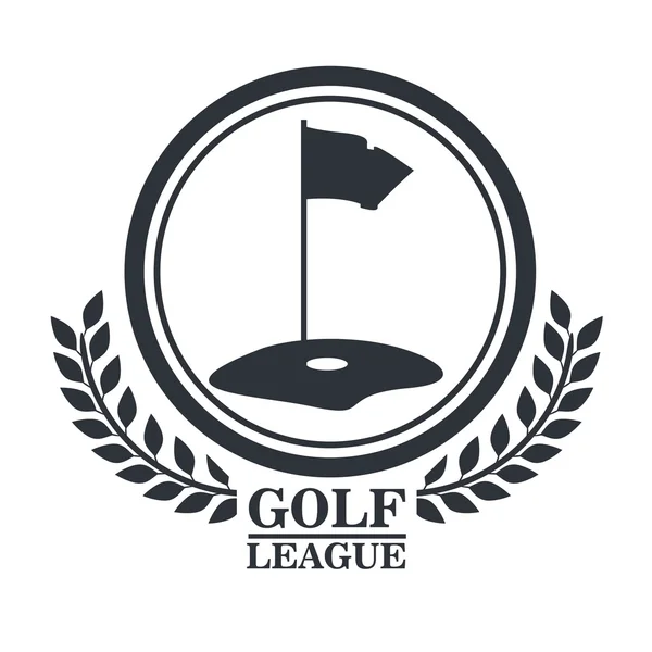 Diseño de liga de golf — Archivo Imágenes Vectoriales