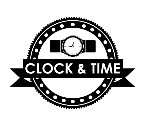 Reloj y tiempo de diseño — Archivo Imágenes Vectoriales