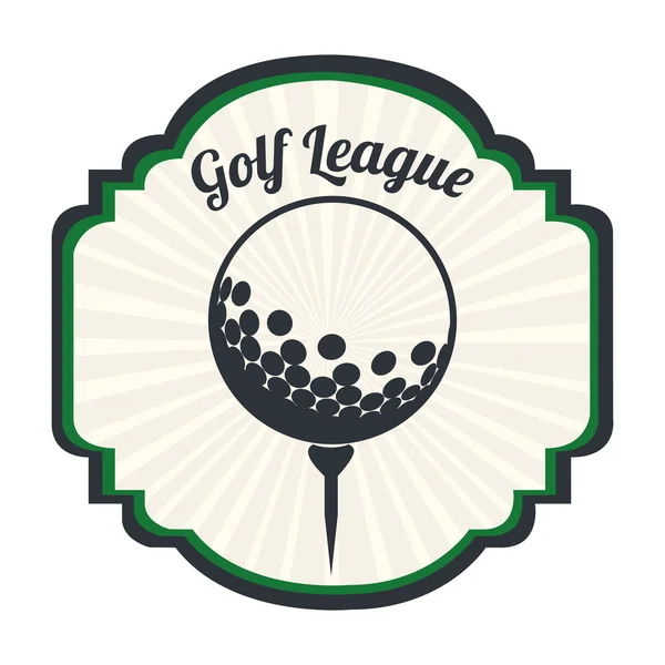 Conception de ligue de golf — Image vectorielle