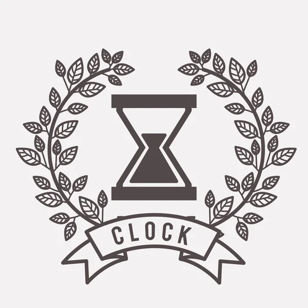 Clock and time design — Stock Vector