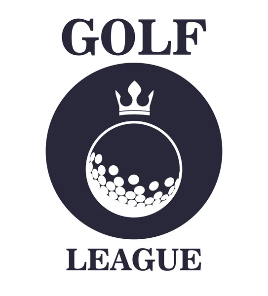 Diseño de liga de golf — Archivo Imágenes Vectoriales