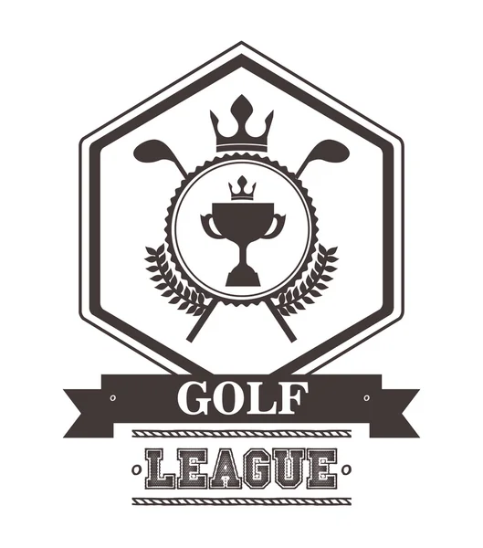 Golf league design — Stock Vector