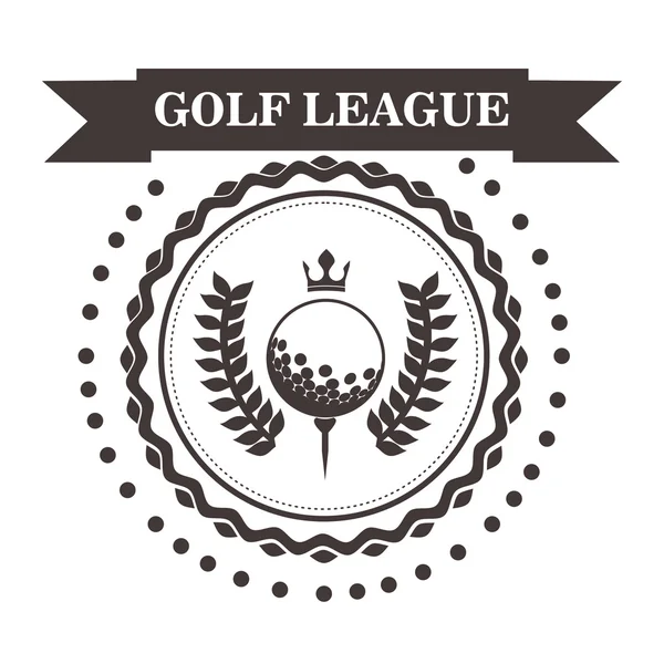 Conception de ligue de golf — Image vectorielle