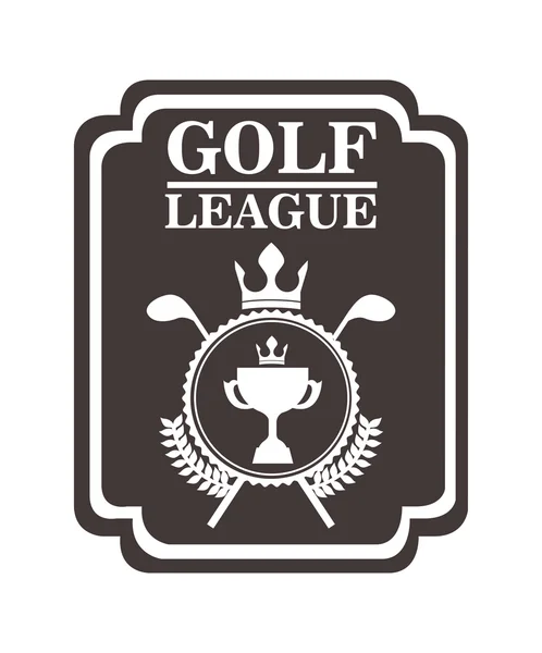 Conception de ligue de golf — Image vectorielle