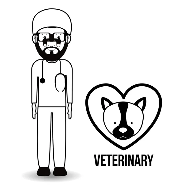 Progettazione clinica veterinaria — Vettoriale Stock