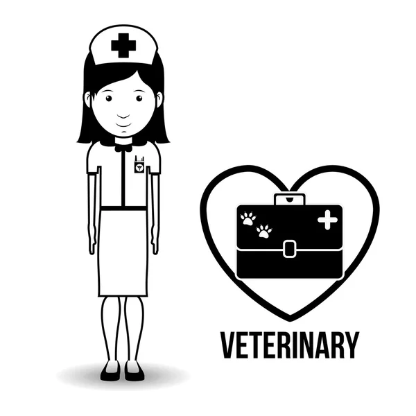 Vet clinic design — Stock Vector