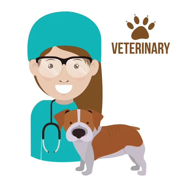 Vet clinic design — Stock Vector