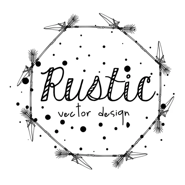 Rustieke stijl ontwerp — Stockvector