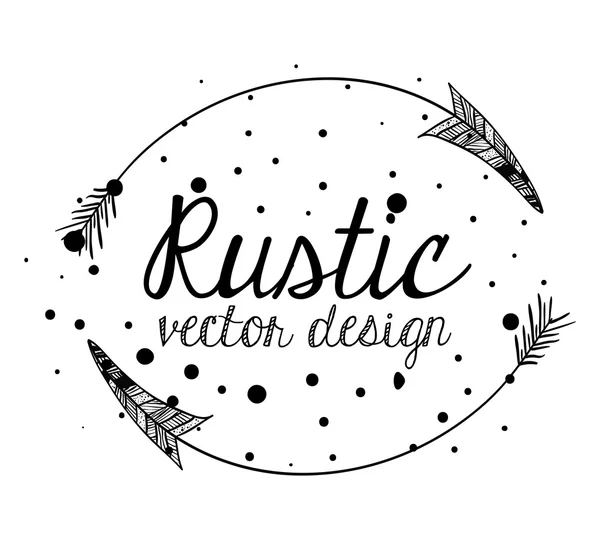 Rustikales Design — Stockvektor