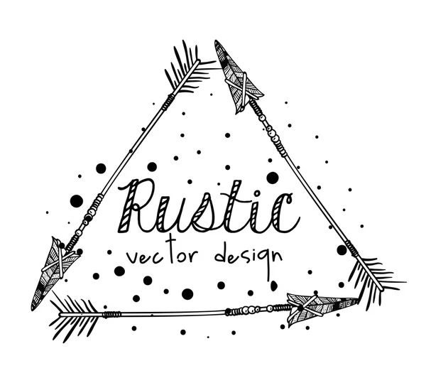 Rustieke stijl ontwerp — Stockvector