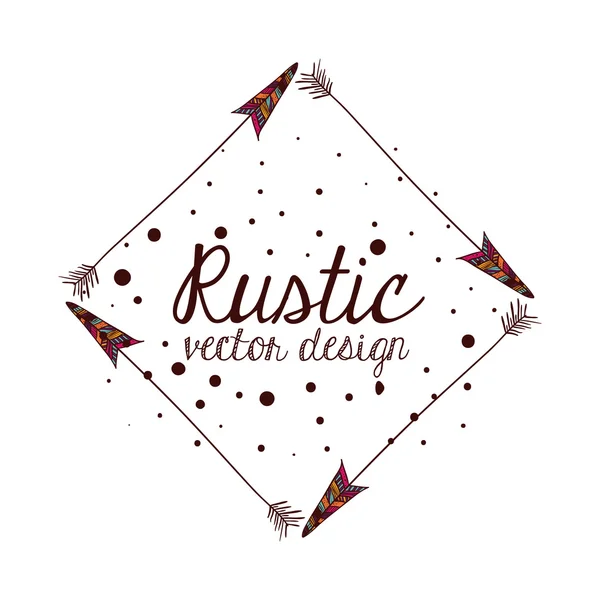 Design de style rustique — Image vectorielle