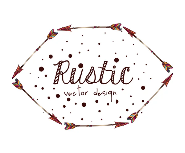 Design de style rustique — Image vectorielle