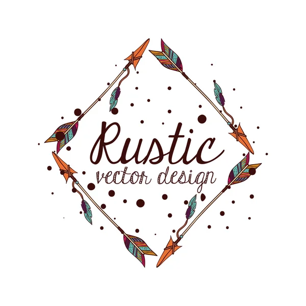 Design de style rustique — Image vectorielle