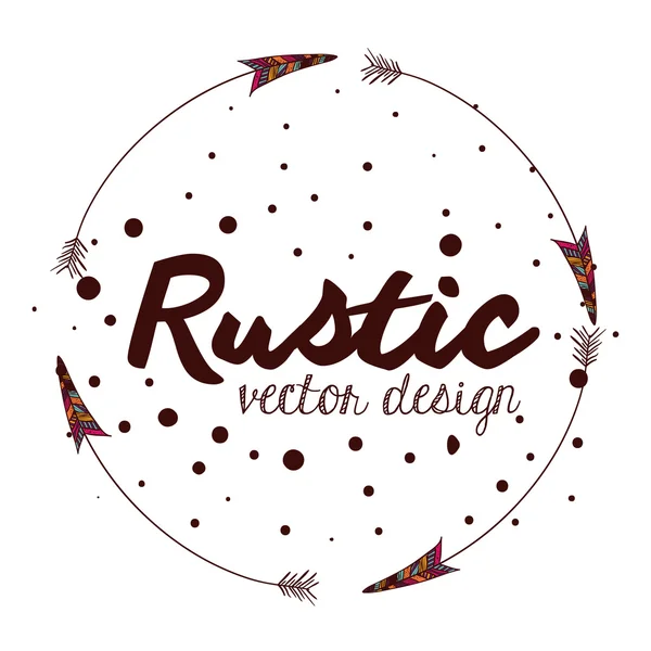 Ρουστίκ στυλ σχεδιασμού — Διανυσματικό Αρχείο