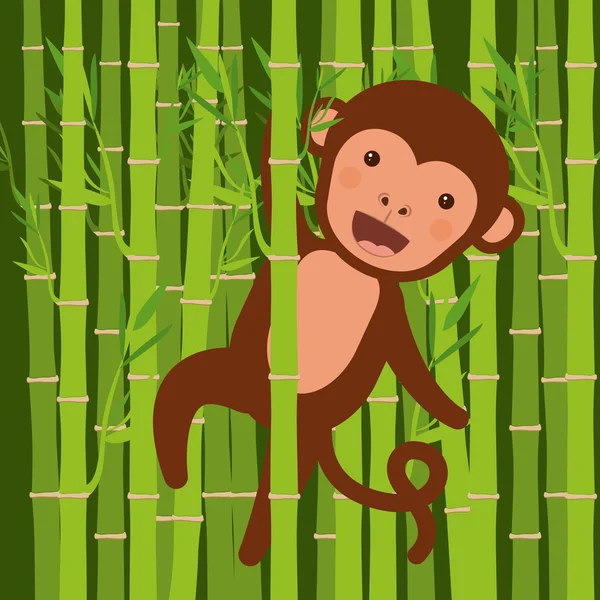 Projeto bonito macaco — Vetor de Stock