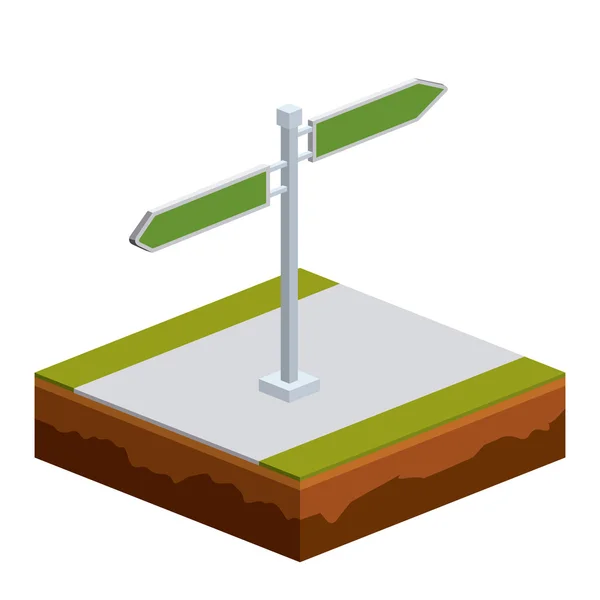 Isometrie signalisiert Design — Stockvektor