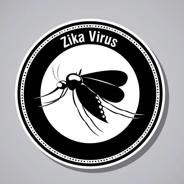 ジカ ウイルス デザイン — ストックベクタ