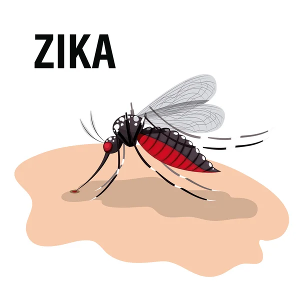 Projekt wirus Zika — Wektor stockowy