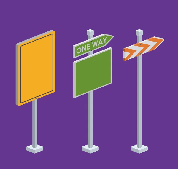 Toplantıda yol işareti tasarımı — Stok Vektör