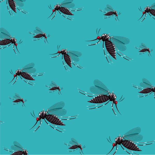 Diseño del mosquito infeccioso — Vector de stock