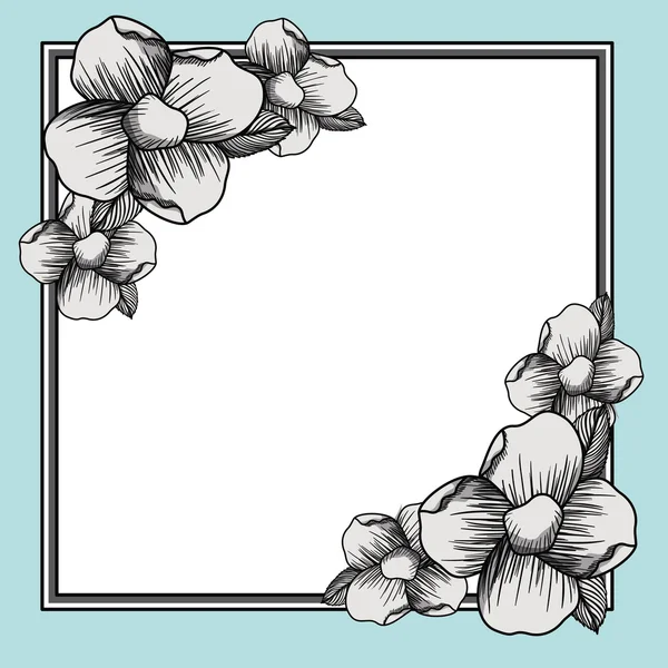 Diseño de dibujo de flor — Archivo Imágenes Vectoriales