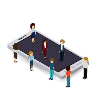 iş adamları itmeyi tasarım