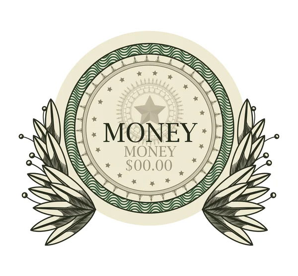 Дизайн емблеми доларів — стоковий вектор