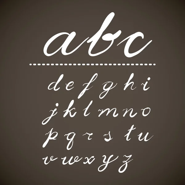 Alphabet written on chalkboard design — Stock Vector