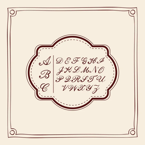 Alfabeto escrito en el diseño de la cubierta — Vector de stock