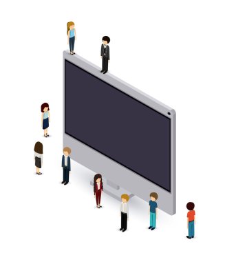 iş adamları itmeyi tasarım