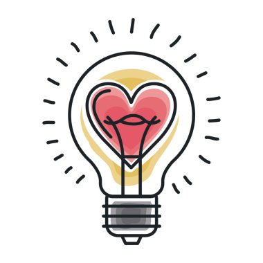 Ampul Işık simgesi tasarım